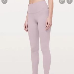 dusty pink lululemon aligns 28 inch
